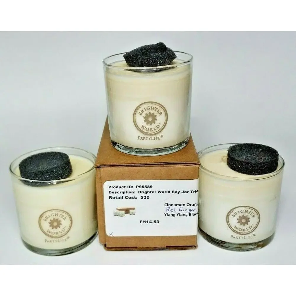Partylite Brighter World‎ Scented Candle Trio New In Box P3H/P95589